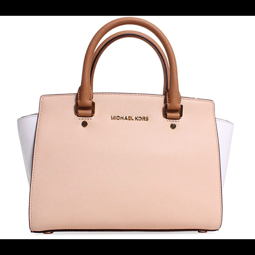 NWOT Michael Kors Selma Saffiano Leather Satchel